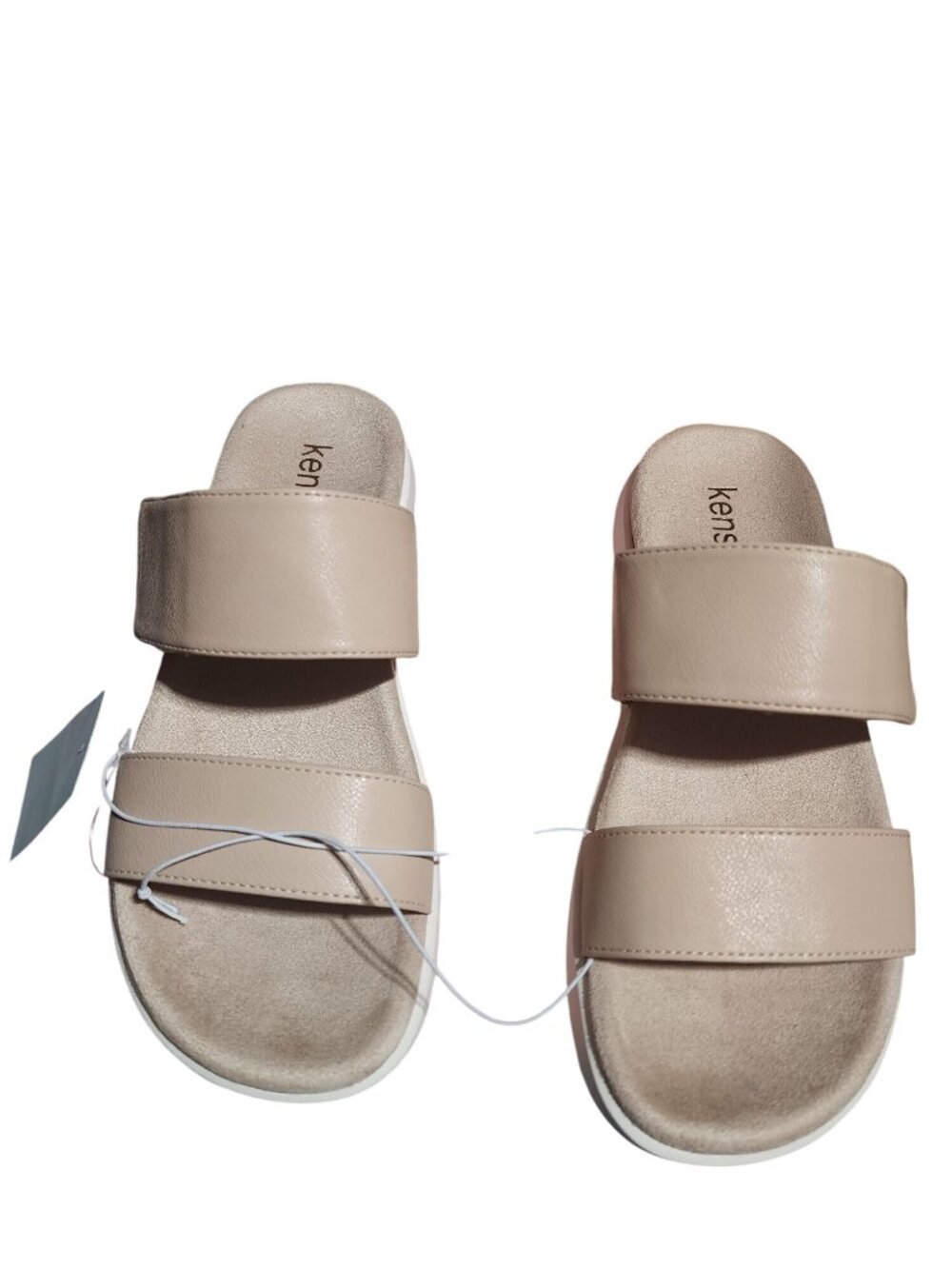 Kensie Women's Nude Jipsy Sandals Size 11 With Arch Support & Adjustable Strap